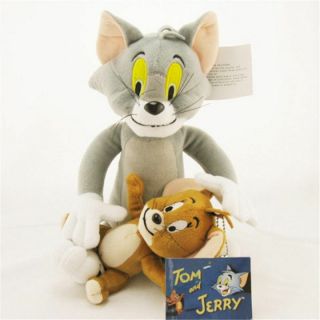 Anime Figure Tom & Jerry Plush Doll Cartoon Cat & Mouse Soft Stuffed Toys Kids