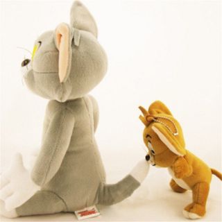 Anime Figure Tom & Jerry Plush Doll Cartoon Cat & Mouse Soft Stuffed Toys Kids 3