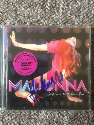 Madonna Hand Signed Autograph Signed Cd Album Confessions On A Dance Floor
