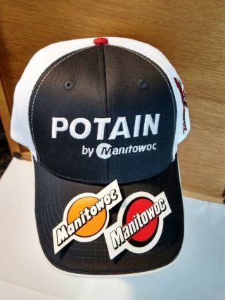 Potain Crane Hat $rare$ And Sticker For Crane Oilfield Mining Construction