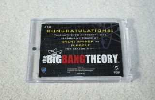 AUTOGRAPH CARD: Big Bang Theory A 10 Brent Spiner as Himself Season 5 2