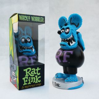 Blue Rat Fink Figure Roth Ed Biig Daddy Funko Bobblehead Wacky Wobbler Gift