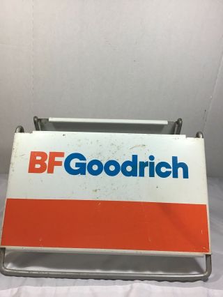 Vintage Bf Goodrich Tire Display Stand Sign Heavy Duty Farm Tire