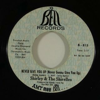 Shirley & The Shirelles " Never Give You Up " Crossover Soul 45 Bell Mp3