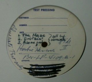 RARE TEST PRESS HERBIE HANCOCK Takin ' Off BLUE NOTE RECORDS 4109 LP 2