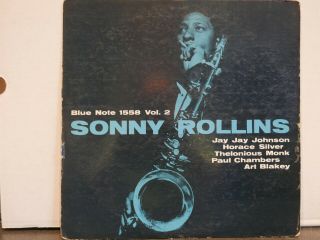 Sonny Rollins 1558 Vol.  2 Blue Note 47 W 63 St Dg Rvg Ear Mono 2nd Pressing