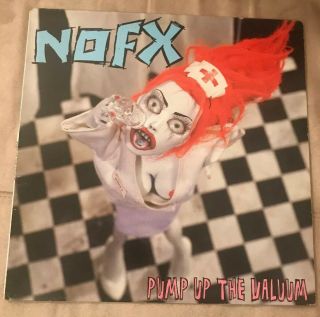 Nofx - Pump Up The Valuum - Blue Marbled Vinyl Lp Rare (2000) First Edition