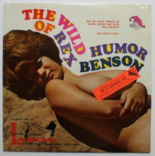 Rex Benson Adult Comedy Cheesecake Pin - Up Nude Cover Lp Laff