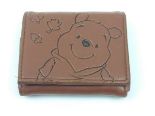 Vintage Disney Winnie The Pooh Bear Brown Wallet