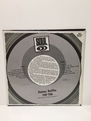 JIMMY RUFFIN Sings TOP TEN - lp SOUL704 Still 1st EDITION 1967 2