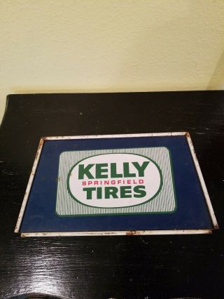 Vintage Kelly Springfield Tires Sign Gas Oil Goodyear Bf Goodrich Lee Gillette