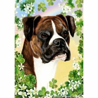 Clover House Flag - Uncropped Brindle Boxer 31149