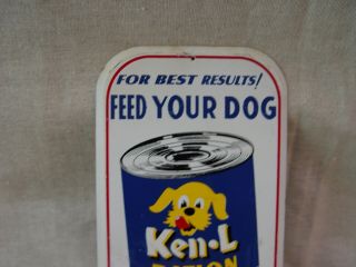 Ken - L Ration Dog Food Here Pet Food Cans Metal Advertising Door Push Sign 3