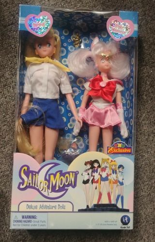 Sailor Moon 2001 Irwin Deluxe Adventure Dolls Serena & Minimoon Toys 