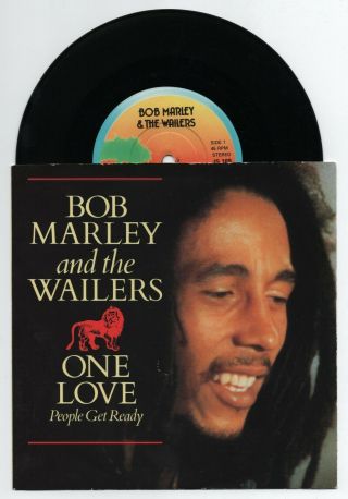 Bob Marley & The Wailers - One Love 7 " Vinyl Ex/ex Uk Picture Sleeve Single