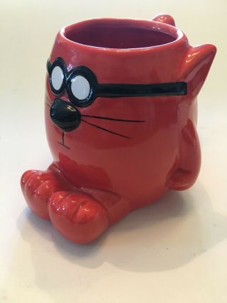 Catbert Dilbert Comic Sculpted Cat Rare 24 Oz Coffee Mug Cup Evil Director Hr