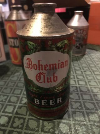 Bohemian Club Cone Top Beer Can A1 -