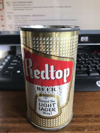 Red Top Light Lager Beer Flat Top W/ Ohio Ts