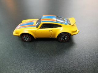 Hot Wheels 1974 Red Line Yellow Porsche Carrera 911 Mattel Hong Kong