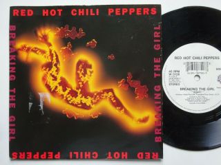 Red Hot Chili Peppers Breaking The Girl - Ex/vg,  Cond 1992 Warner Brothers 7 "