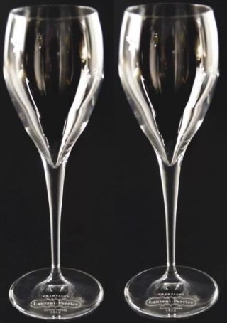 Laurent Perrier Champagne Branded Tulip Flutes X 2