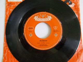 The Beatles - 1962 German " My Bonnie " / " The Saints " Polydor 45 And Sleeve - Vg