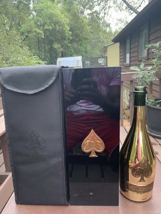 Ace Of Spades Gold (armand De Brignac) Champagne Empty Bottle,  Box & Sleeve