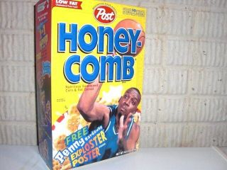 Vintage 1998 Honeycombs Penny Hardaway Basketball Poster Offer Cereal Box