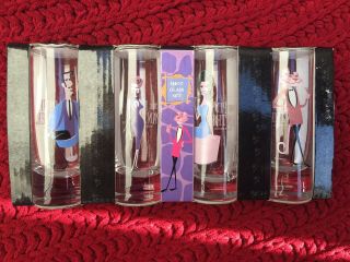The Pink Panther Shooter Shot Glass Set.  40th Anniversary 3E Trad. 2