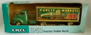 Vintage Ertl 1950 Tractor Trailer Bank Publix Market