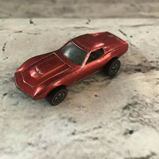 Hot Wheels Mattel 1968 Us Custom Corvette Red