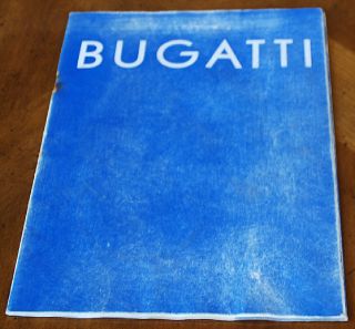 Bugatti 1930 Brochure Prospekt (german Text)