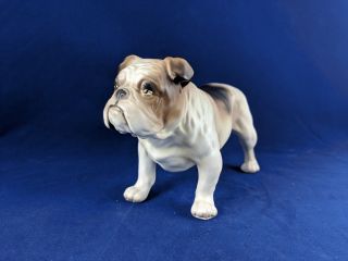 Vintage Porcelain Ceramic Lefton Bulldog H3679 Dog Figurine