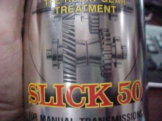 Vintage Advertising Petrolon ' s Slick 50 One Quart Gear Transmission Can Full 7