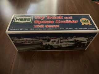 Hess Limited 2014 50th Anniversary Toy Truck And Space Cruiser With Scout