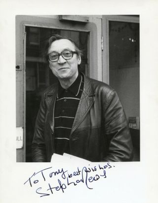 Stephen Lewis (on The Buses) Hand - Signed 1983 10” X 7.  75” Informal Portrait