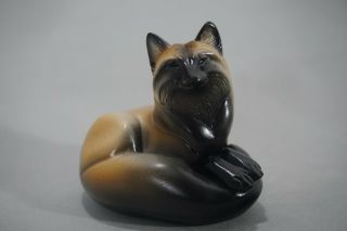 Windstone Editions Signed Melody Pena Grab Bag Pebble Red Fox Statue Figurine
