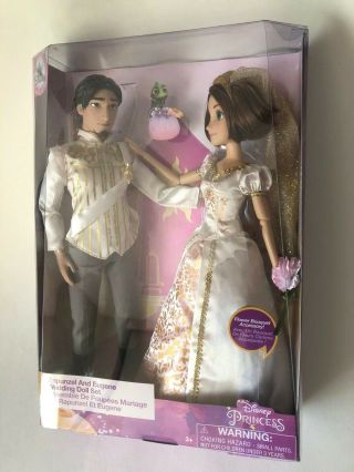 Disney Rapunzel And Eugene Classic Wedding Doll Set Tangled Ever After Nib