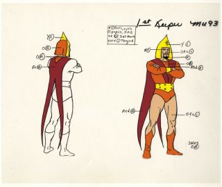 He - Man/she - Ra Masters Of The Universe Animation Art Keeper 1 Model Sheet