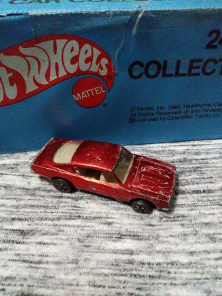 Vintage Hot Wheels Redline Custom Barracuda In Red.  Filler.  Htf Color.