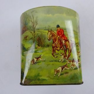 Vintage Joesph Bellamy English Fox Hunt Tea Tin Made In England
