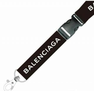 2019 Balenciaga² Lanyard Detachable Keychain Badge Id Clip