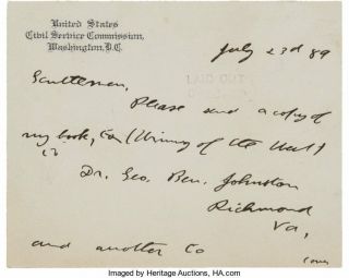THEODORE ROOSEVELT Autograph Clip Document - U.  S.  President (Teddy Roosevelt) 2