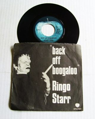 Ringo Starr Back Off Boogaloo / Blindman Apple 