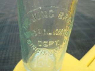 Circa 1880s Jung Brewing Mineral Water Hutchison Bottle,  Cincinnati,  Ohio 2