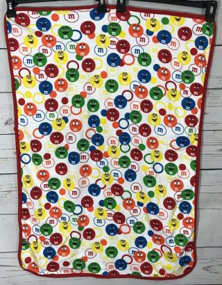 M&M ' s Candies Cartoon Bubble Print Candy Infant Baby Hooded Blanket Rainbow 3