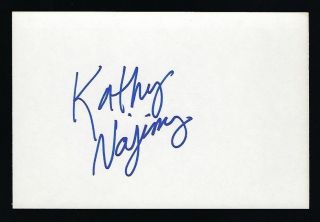 Kathy Najimy Signed Autograph 4 " X 6 " Card Hocus Pocus,  Sister Act