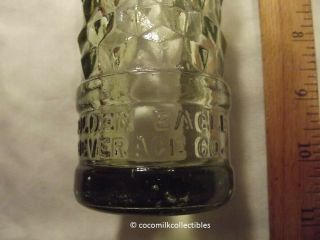 Vintage Golden Eagle Beverages Soda Pop Bottle Erie Pa Penn Diamond Glass 7 oz 3