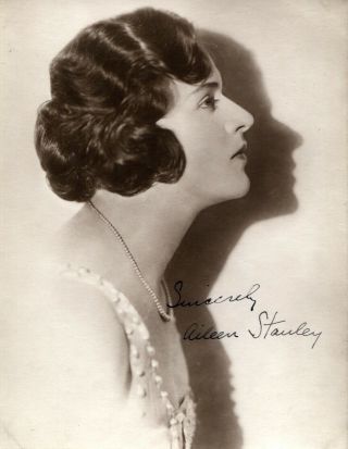 Aileen Stanley (" When My Sugar Walks Down The Street ") Hand - Signed 