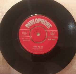 Beatles Love Me Do 1962 UK 1st 7” Red Parlophone 7XCE 17144 - 1N ZT tax code VG 4
